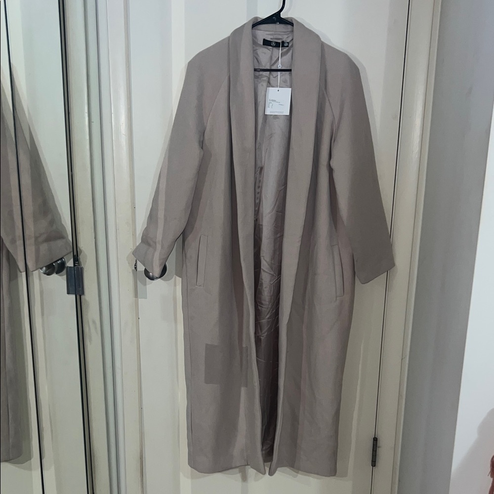 Missguided Taupe Trench Coat